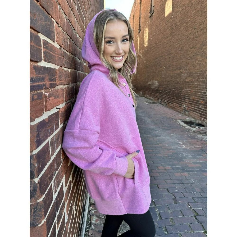 The Second Pullover in Heather Mauve - Picture 2 of 9